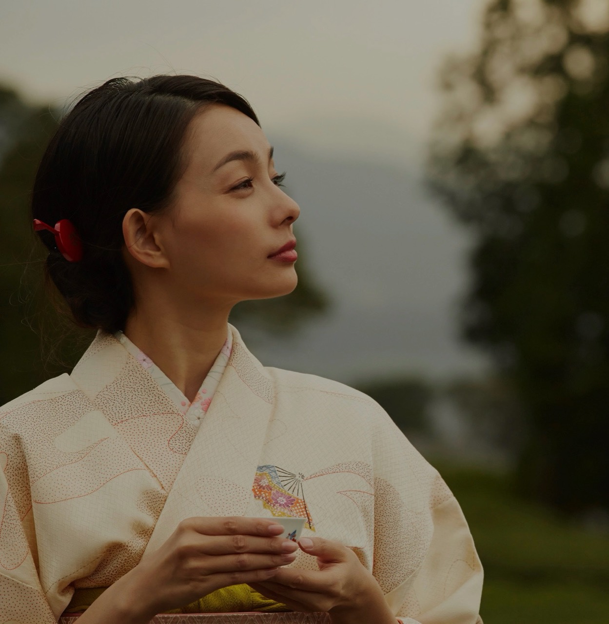 着物を着た女性